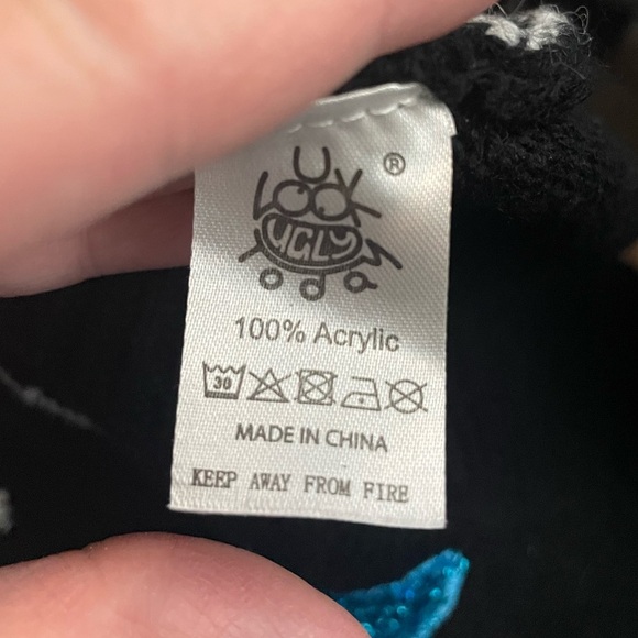 You look ugly today, glitter fairy light Christmas sweater size extra large B2 - Picture 9 of 9